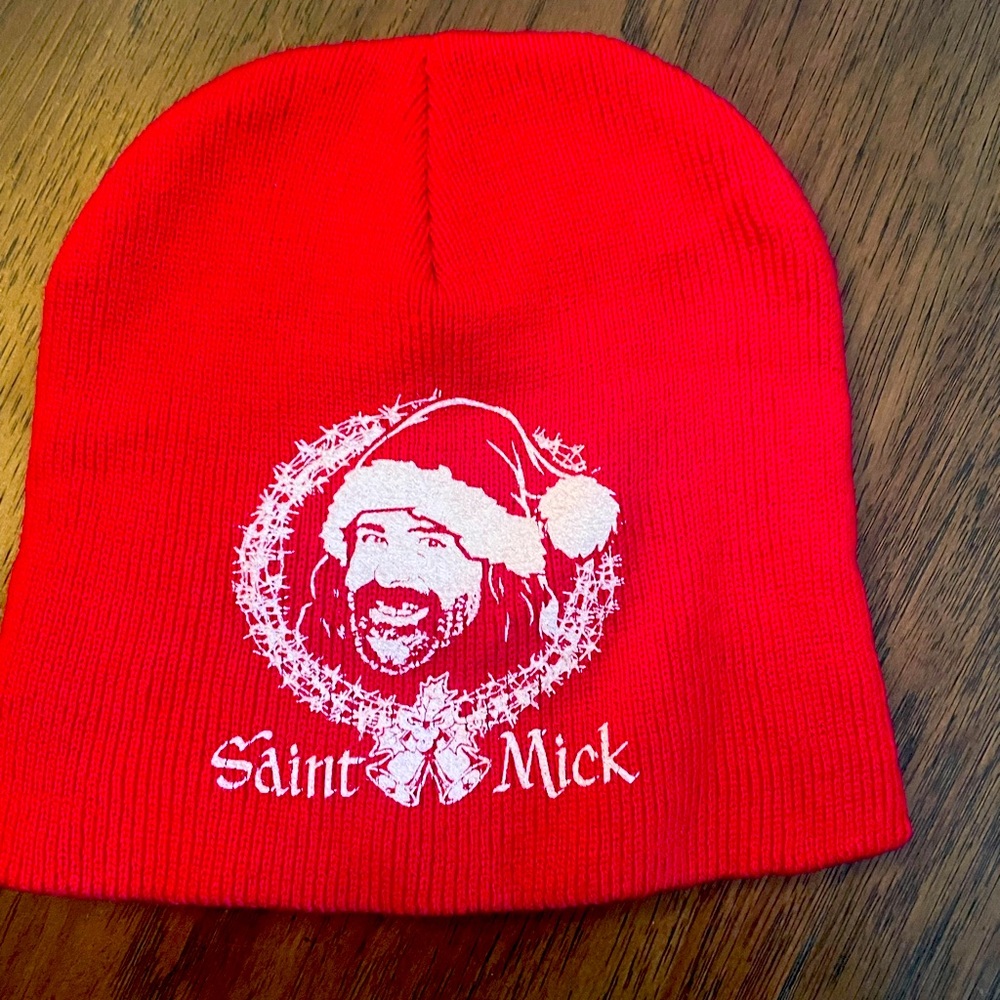 Mick Foley Saint Mick Christmas beanie hat